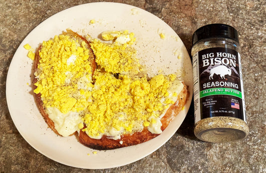 Jalapeno Butter Eggs on Toast