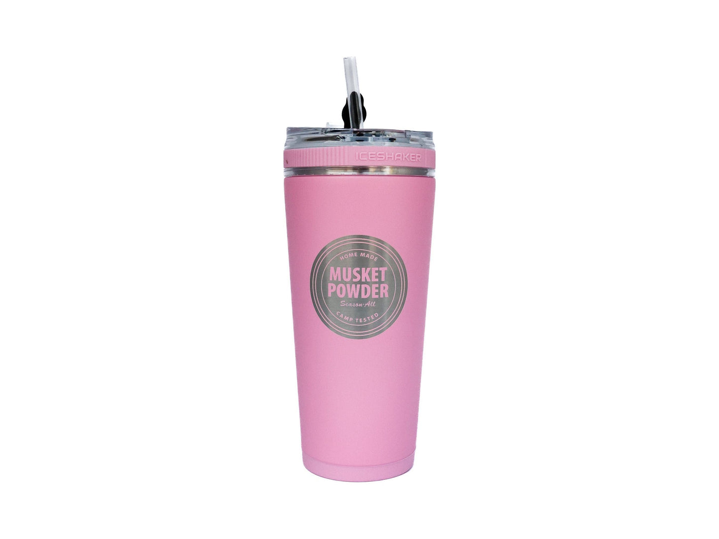 Musket Powder Branded 26 oz. Flex Travel Tumbler With Straw