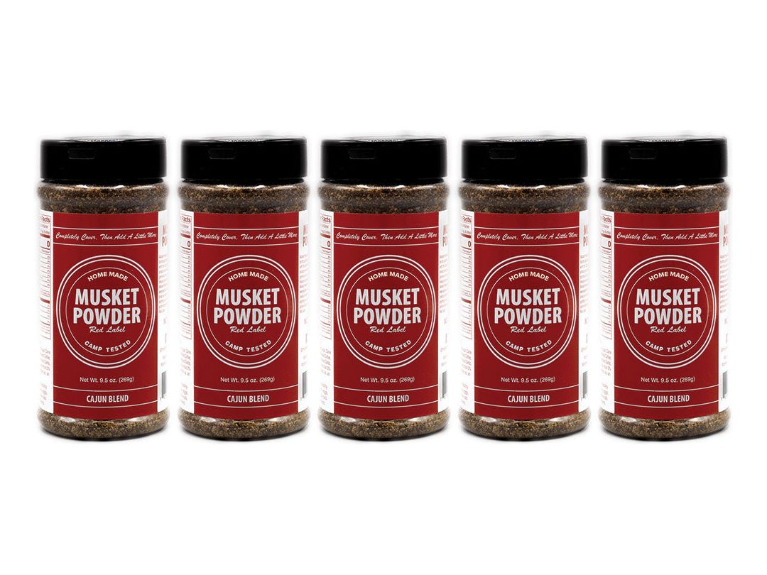 Musket Powder Red Label (Cajun) 5-Pack Set